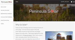 Desktop Screenshot of peninsula-solar.com